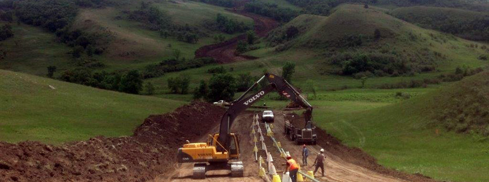 South Fork Stringing Pipe
